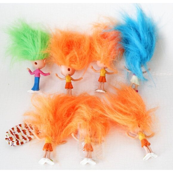 Lot Of 8 Trolls Doll/Mini Trollz Figure McDonalds - Picture 5 of 5